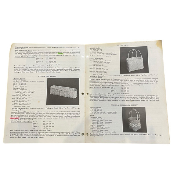 VTG Quick Baskets For All Seasons Basketry Book Instructions Lynn Thomas Weaving - Picture 4 of 4